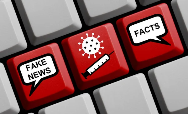 Εμβόλιο Coronavirus Fake News Ψέματα Θεωρίες Συνομωσίας Αλήθεια Και Γεγονότα — Φωτογραφία Αρχείου