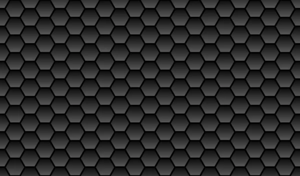 Seemless Decorative Honeycomb Background Texture Black Grey — Stock Photo, Image