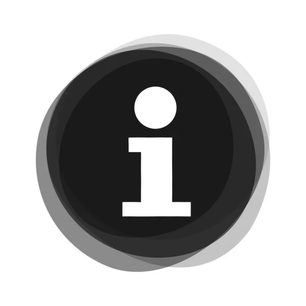 Изолированная Круглая Кнопка Информационный Знак — стоковое фото