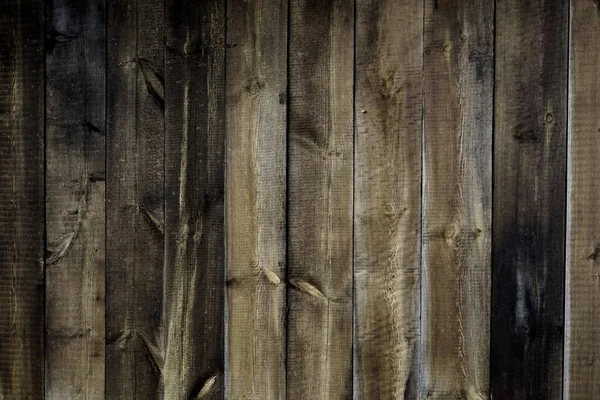 Oude Muur Met Verweerde Houten Planken — Stockfoto