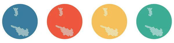 四个色彩艳丽的按钮蓝色 橙色和绿色展示 德国联邦州不来梅和不来梅黑文 — 图库照片