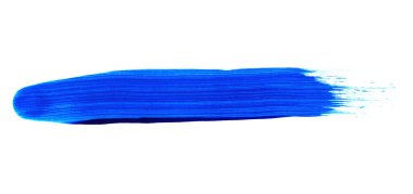 El çizimi mavi fırça çizgisi