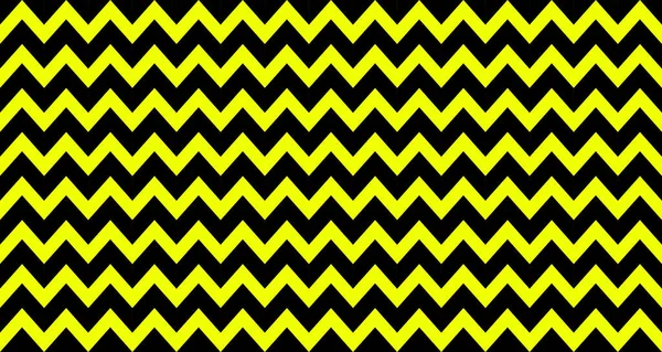 Zigzag Pattern Black Yellow Color — Stock Photo, Image