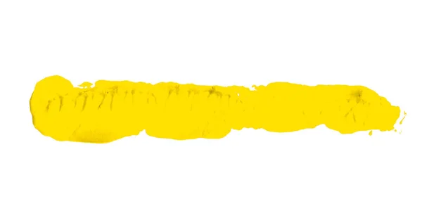 ブラシで作られた汚い黄色のストライプ — ストック写真