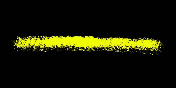 Yellow Graffiti Stripe Black Background — Stock Photo, Image