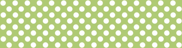 Groene Naadloze Polka Dot Achtergrond Met Witte Stippen — Stockfoto