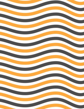 Turuncu, siyah ve beyaz dalga desenli arka plan