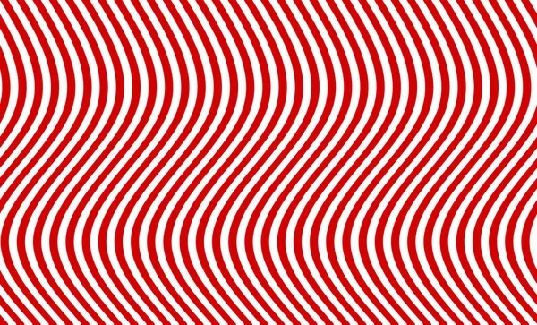 Полосатые Красные Белые Полосы Кривыми — стоковое фото