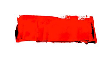 Fırça darbesinin çok kirli kırmızı dokusu