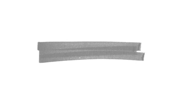 グレーカラーで手描きのマーカーストライプ アンダーラインテンプレート — ストック写真