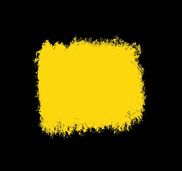 黒の背景と黄色と汚いグランジのテクスチャ — ストック写真