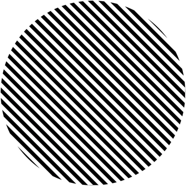 Кругла Кнопка Смугаста Чорно Біла — стокове фото