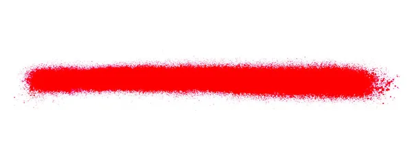 Dirty Red Smear Stripe Made Pencil Brush — Stock Photo, Image