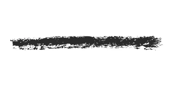 Черный Карандаш Мазок Кистью Белом Фоне — стоковое фото