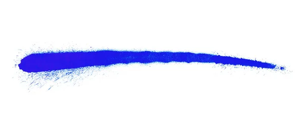 落書きスプレー 長い青のストライプ — ストック写真
