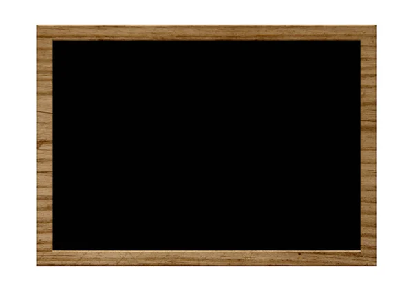 Wooden Chalkboard Blank Black Texture — Stock Photo, Image