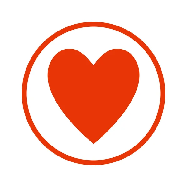Simbolul Inimii Cerc Dragoste Sau Sănătate — Fotografie, imagine de stoc