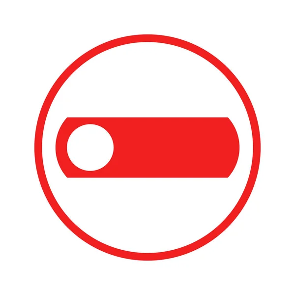 Simbolo Controllo Cerchio Spegnere — Foto Stock