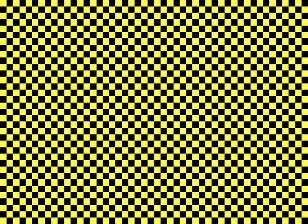 Checkered Background Texture Black Yellow Color — Stock Photo, Image