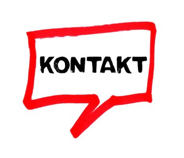 Almanca Kişi 'yi gösteren grunge metin içeren kırmızı balon