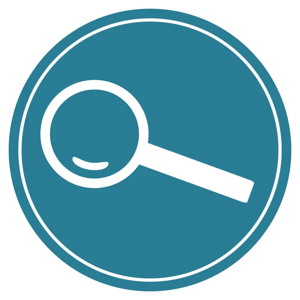 Blue Button White Magnify Icon Search Find — Stockfoto