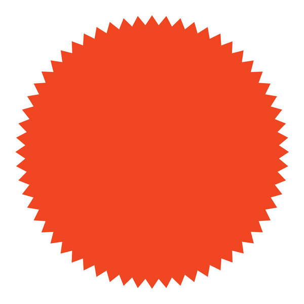 Empty red round Button template with copy space