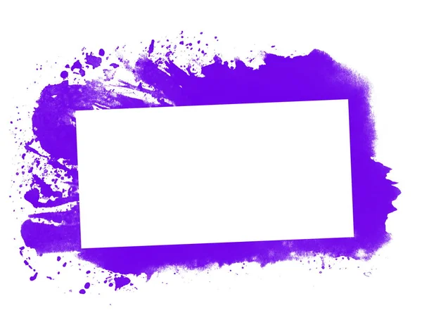 Empty Purple Graffiti Frame Background — ストック写真