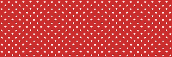 Seamless Red Wrapping Texture White Stars — 图库照片