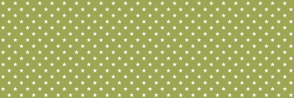 Seamless Green Wrapping Texture White Stars — Stockfoto