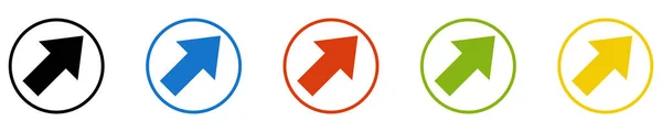 Icono Flecha Hacia Arriba Conjunto Botones Crecimiento Aumento —  Fotos de Stock
