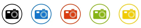 Photo Icon Set Buttons Photography — 스톡 사진