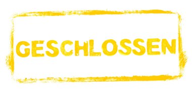 Sarı şablon çerçeve Kapalı