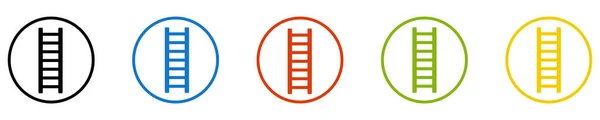 Ladder Pictogram Set Van Knoppen Trap — Stockfoto