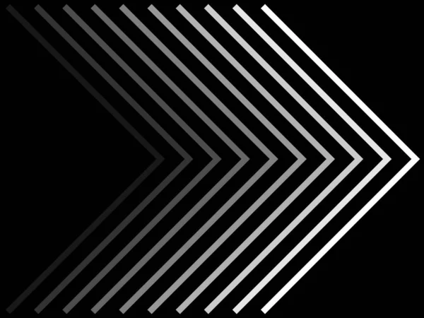 方向右 白と黒のバナー矢印 — ストック写真