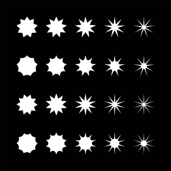 Vektör retro fütüristik tasarım elemanları yıldız. Retro grafik seti, 80 'lerin tasarım eğilimleri ve klasik geometrik element çizimi.