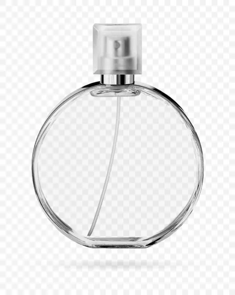 Bouteille Parfum Bouteille Verre Pour Parfum Parfumerie Illustration Vectorielle Réaliste — Image vectorielle