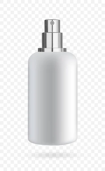 Cosmetische Fles Met Dispenser Spray Voor Vloeistof Cosmetica Verpakkingsschema Voor — Stockvector