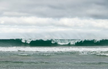 Sahilde çökmesini dalga