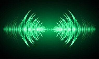 Ses dalgaları ile soyut gelecek arkaplanı