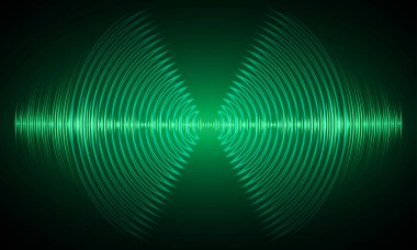 Ses dalgaları ile soyut gelecek arkaplanı