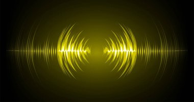 Ses dalgaları ile soyut gelecek arkaplanı