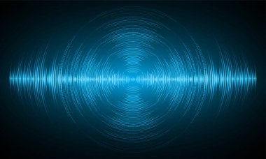 Ses dalgaları ile soyut gelecek arkaplanı
