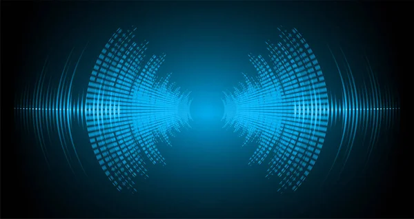 Αφηρημένο Φουτουριστικό Υπόβαθρο Ηχητικά Κύματα — Διανυσματικό Αρχείο