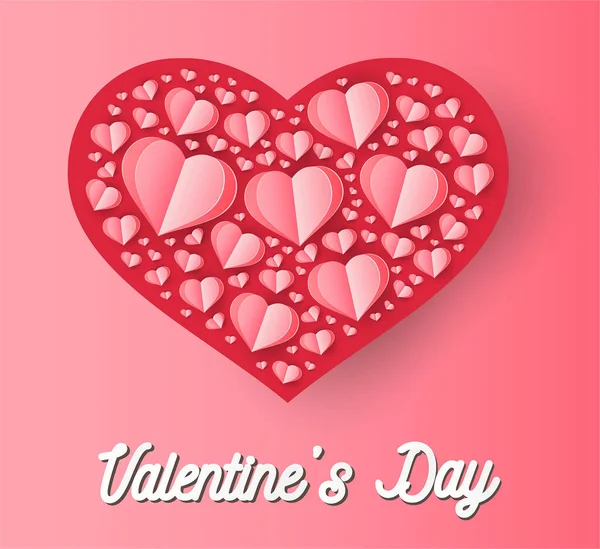 Valentine Hearts Background — Stock Vector