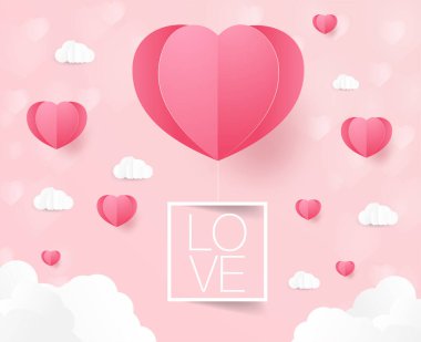 Arka planda sevgililer günü kalpleri