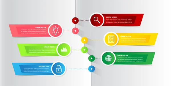 Moderne Textbox Vorlage Banner Infografik — Stockvektor