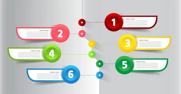 Moderne Textbox Vorlage Banner Infografik — Stockvektor