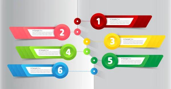 Moderne Textbox Vorlage Banner Infografik — Stockvektor