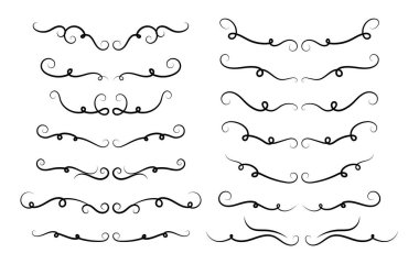 Beyaz arka plan üzerinde dekoratif öğeleri kümesi