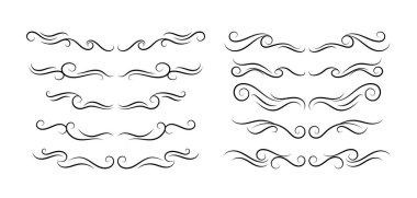 Beyaz arka plan üzerinde dekoratif öğeleri kümesi